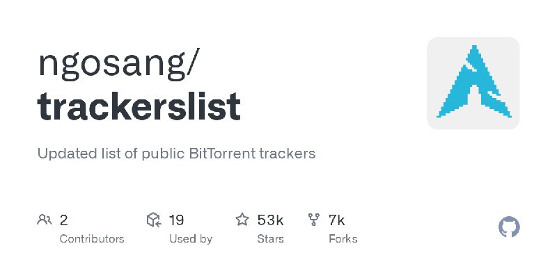 GitHub - ngosang/trackerslist: Updated list of public BitTorrent trackers