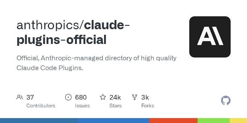 GitHub - anthropics/claude-plugins-official: Official, Anthropic-managed directory of high quality Claude Code Plugins.