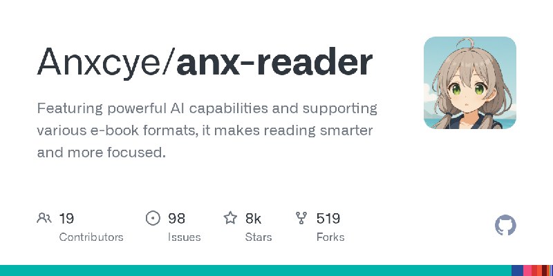 GitHub - Anxcye/anx-reader: Featuring powerful AI capabilities and supporting various e-book formats, it makes reading smarter…