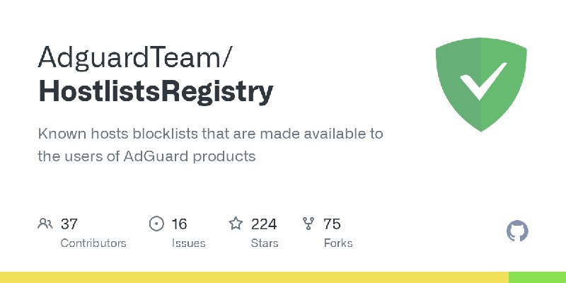 HostlistsRegistry/filters/general/filter_53_AWAvenueAdsRule at main · AdguardTeam/HostlistsRegistry