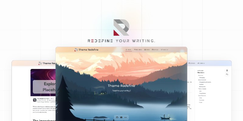 GitHub - EvanNotFound/hexo-theme-redefine: Fast, Pure, Elegant. Hexo, Redefined.